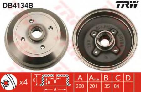 BREMSTROMMEL MIT LAGER DB4134B