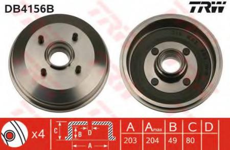 BREMSTROMMEL MIT LAGER DB4156B