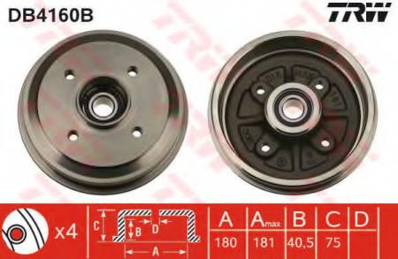 BREMSTROMMEL MIT LAGER DB4160B