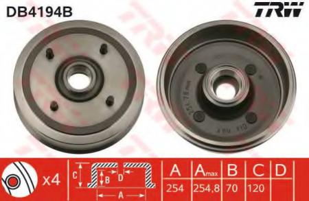 BREMSTROMMEL MIT LAGER DB4194B