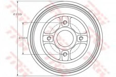   RENAULT LOGAN/CLIO/MEGANE (D=203MM)  .,  DB4214MR