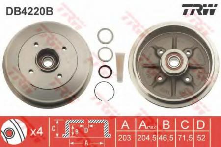 BREMSTROMMEL MIT LAGER DB4220B