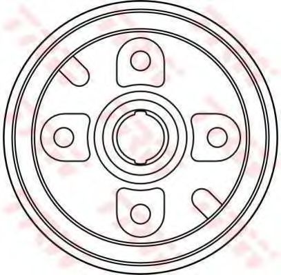 BREMSTROMMEL DB4253 TRW