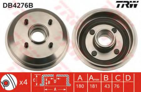 BREMSTROMMEL MIT LAGER DB4276B