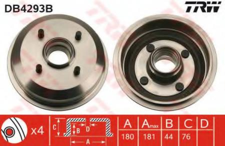 BREMSTROMMEL MIT LAGER DB4293B