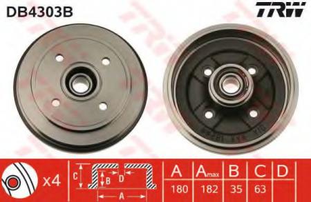 BREMSTROMMEL MIT LAGER DB4303B