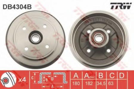 BREMSTROMMEL MIT LAGER DB4304B