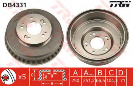 BREMSTROMMEL DB4331