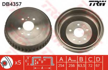 BREMSTROMMEL DB4357