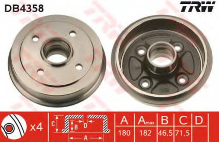 BREMSTROMMEL DB4358