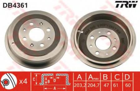   OPEL CORSA D 06- D=203,2 DB4361