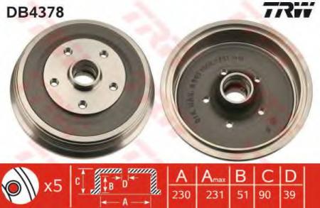 BREMSTROMMEL DB4378