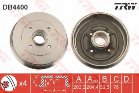 BREMSTROMMEL DB4400 TRW