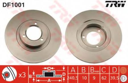 BREMSSCHEIBE DF1001