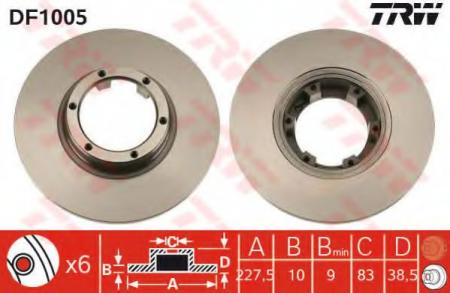 BREMSSCHEIBE DF1005