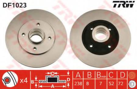 BREMSSCHEIBE DF1023