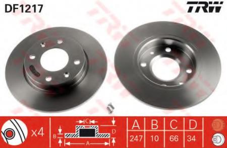    CITROEN: C15 84-05, SAXO 96-03, VISA 84-91, ZX 91-97, ZX BREAK 93-97,  PEUGEOT: 106 I 91-96, 106 II 96-, 205 I 83-87, 205 I  86-94, 20 DF1217