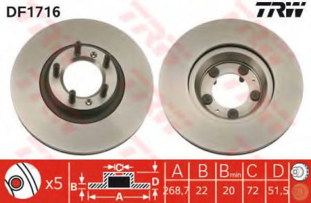 BREMSSCHEIBE DF1716