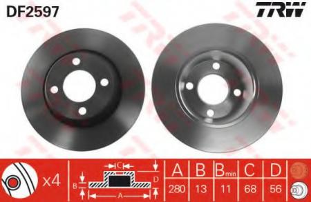    AUDI: 80 91-94, 80 AVANT 91-96 DF2597