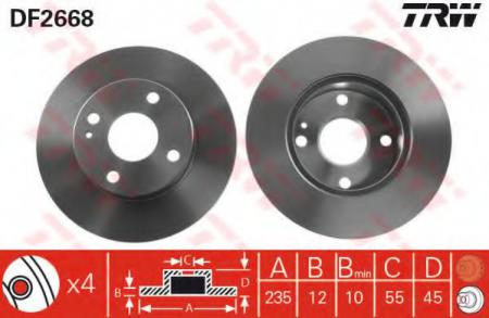 BREMSSCHEIBE DF2668