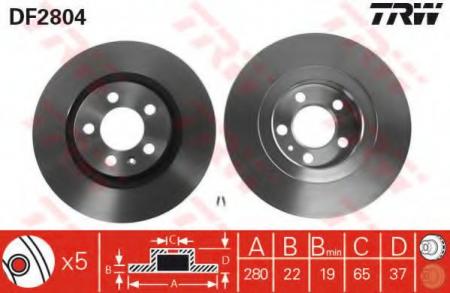    AUDI: A3 96-,  SEAT: LEON 99-, LEON 05-, TOLEDO II 99-06,  SKODA: OCTAVIA 96-, OCTAVIA COMBI 98-,  VW: BORA 98-05, BORA  99-05, G DF2804