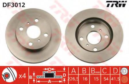 BREMSSCHEIBE DF3012