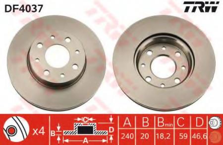    FIAT: PALIO 96-, PALIO WEEKEND 96-01, SIENA 96- DF4037