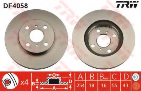    TOYOTA: PASEO  96-99, PASEO  95-99, STARLET 89-92 DF4058