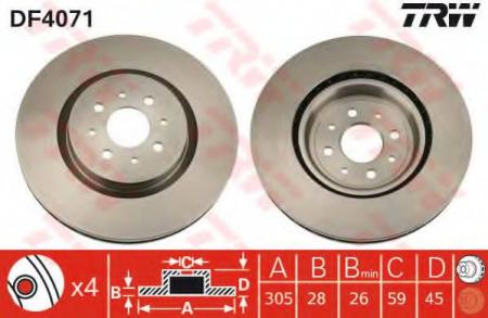 BREMSSCHEIBE DF4071