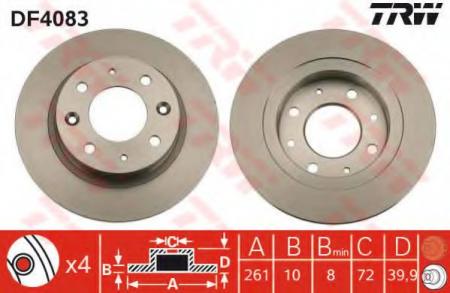    KIA: CARENS I 00-02, CLARUS 96-, CLARUS  98- DF4083