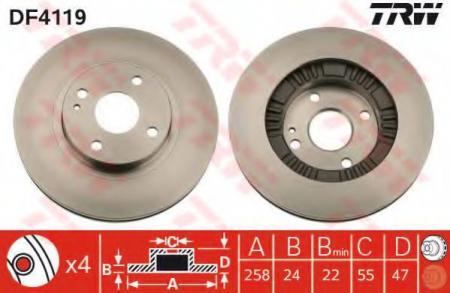    MAZDA: 323 F V 94-98, 323 F VI 98-04, 323 S V 94-98, 323 S VI 98-04 DF4119