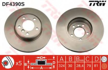   BMW E65/E66 730-735 11.01-03.05  D=324. DF4390S