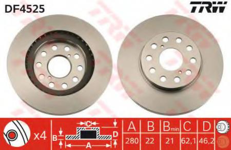 BREMSSCHEIBE DF4525