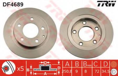 BREMSSCHEIBE DF4689