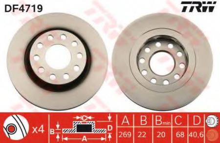    AUDI: A6 (4B, C5) 97-05 , A6 AVANT (4B, C5) 97-05 , ALLROAD (4BH) 00-05 DF4719