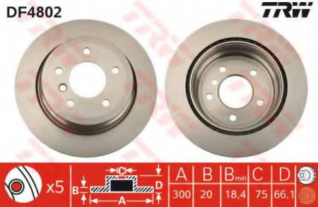    BMW: 1 (E81, E87) 04-, 1  (E88) 08-, 3 (E90) 05-, 3 TOURING (E91) 05-, 3  (E93) 06-, 3  (E92) 06-, X1 (E84) 09- DF4802