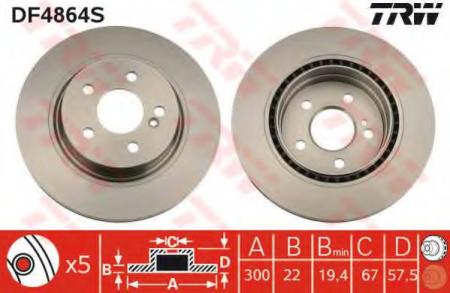   MERCEDES W204 250-350  .D=300. DF4864S