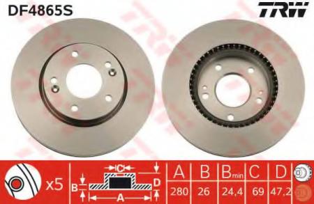    HY: I30 07 -, I30 CW   08 - KIA: CEED     06 -, CEED   07 -, PRO CEED  08 -, VENGA  10 - DF4865S