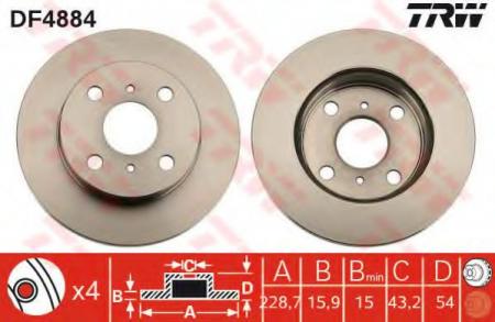 BREMSSCHEIBE DF4884