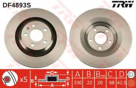    AUDI: A6 (4F2) 04-, A6 ALLROAD (4FH) 06-, A6 AVANT (4F5) 05- DF4893S