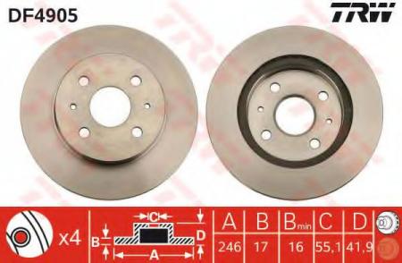    DAIHATSU: COPEN 03-, CUORE VIII 07-, SIRION (M3_) 05-, YRV (M2) 01- SUBARU: JUSTY IV 07- DF4905