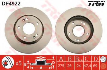    HY: ELANTRA  00 -, ELANTRA  06 -, ELANTRA   00 - DF4922