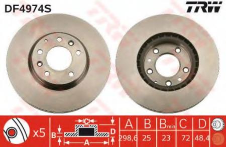    MAZDA: 6 (GH) 07-, 6    (GH) 07-, 6  (GH) 08- DF4974S