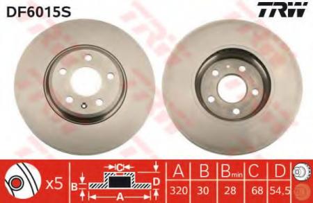    AUDI: A4 (8EC) 04-, A4 (8K2) 07-, A4 ALLROAD (8KH) 09-, A4 AVANT (8K5) 08-, A5 (8T) 07-, A5 SPORTBACK 09-, A5  (8F) 09-, Q5 (8R) 08- DF6015S