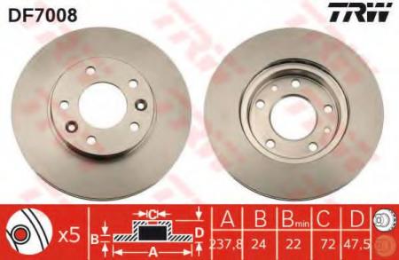    KIA: CARNIVAL (UP) 99-01 , CARNIVAL II (GQ) 01- DF7008