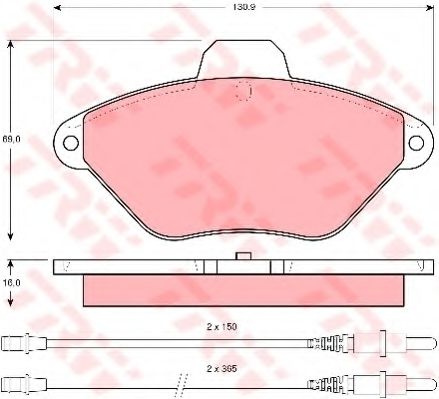     CITROEN: XANTIA 93-98, XANTIA 98-03, XANTIA BREAK 95-98, XANTIA BREAK 98-03 GDB1102