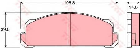 BREMSBELAGSATZ GDB123