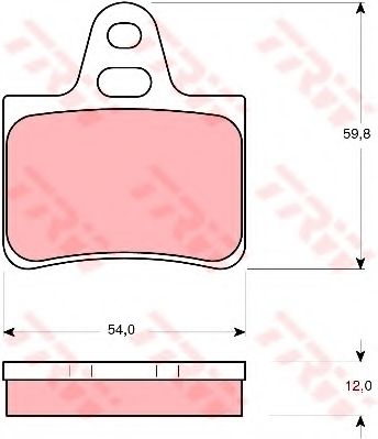 BREMSBELAGSATZ GDB146 TRW