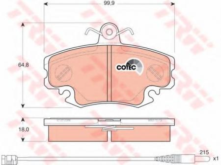     RENAULT: 19 I 88-92, 19 I CHAMADE 89-92, CLIO I 91-98, CLIO I  91-98, CLIO II 98-, CLIO II  98-, MEGANE CLASSIC 01-, MEGANE GR GDB1465