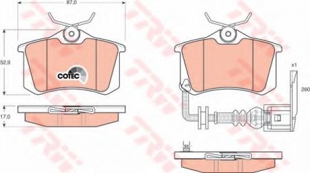     SEAT: IBIZA IV 02-,  SKODA: FABIA 99-, FABIA COMBI 00-, FABIA PRAKTIK 05-, FABIA  99-,  VW: POLO 01-, POLO  03- GDB1475